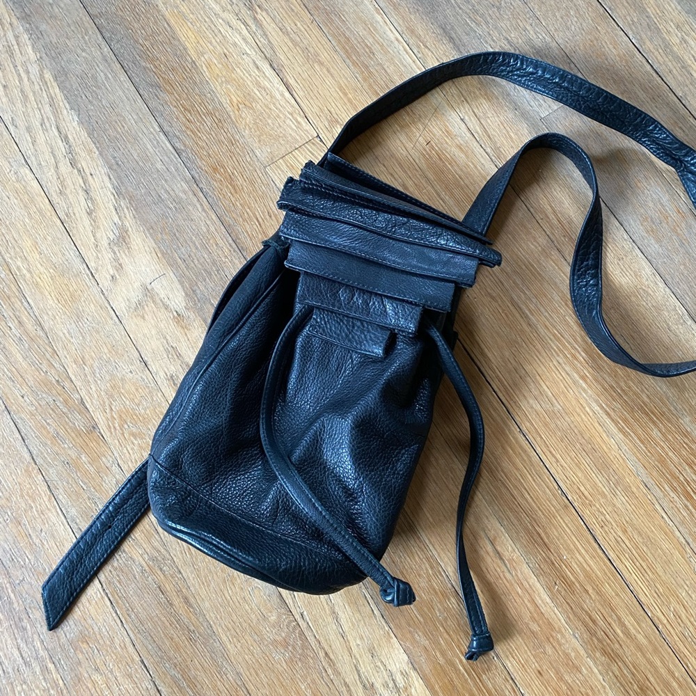 Collina Strada Leather Backpack Crossbody Bag